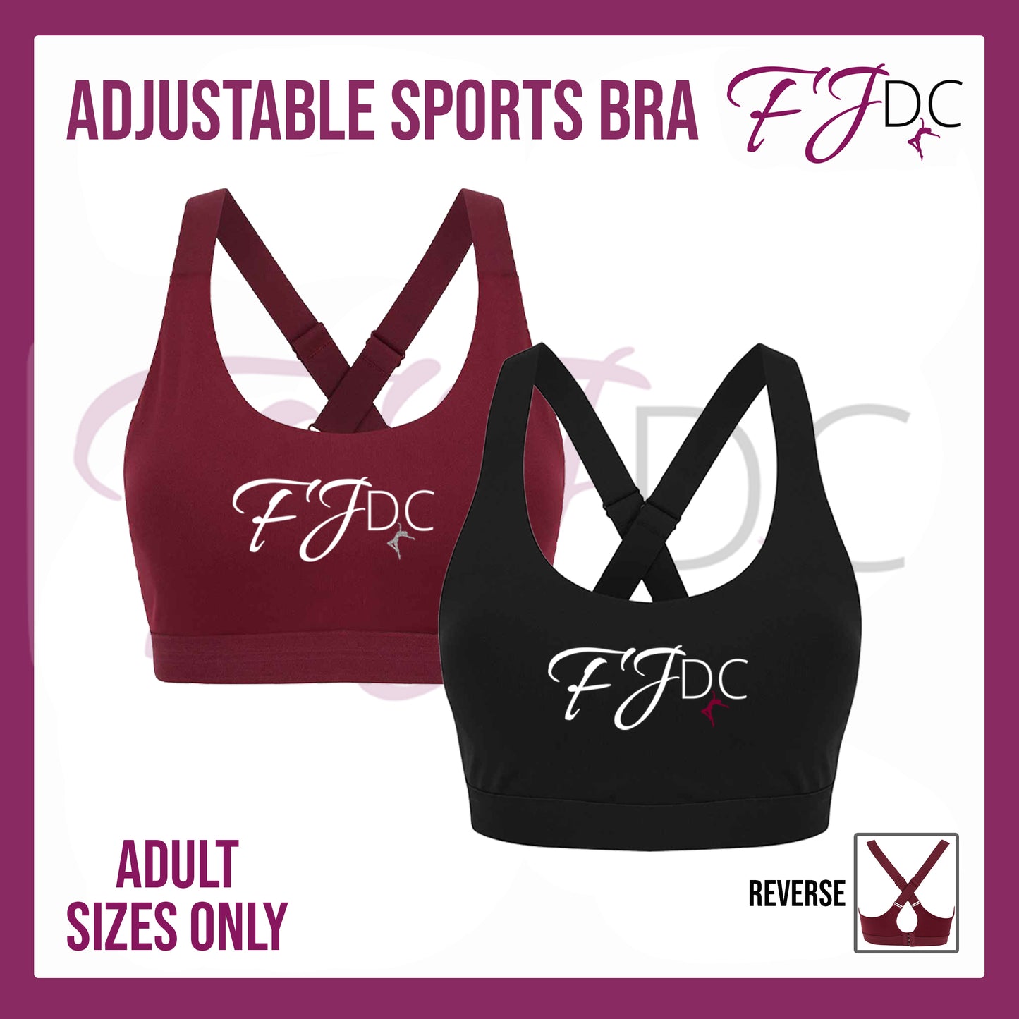 FJDC Adjustable Sports Bra