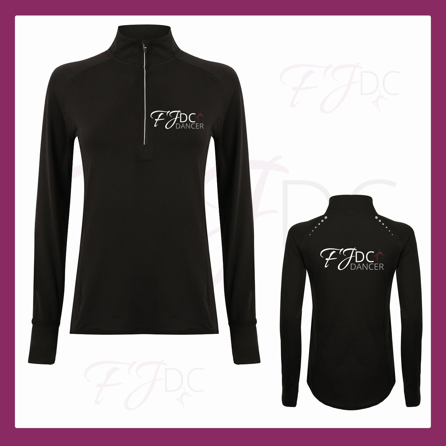 FJDC Zip Neck Performance Top