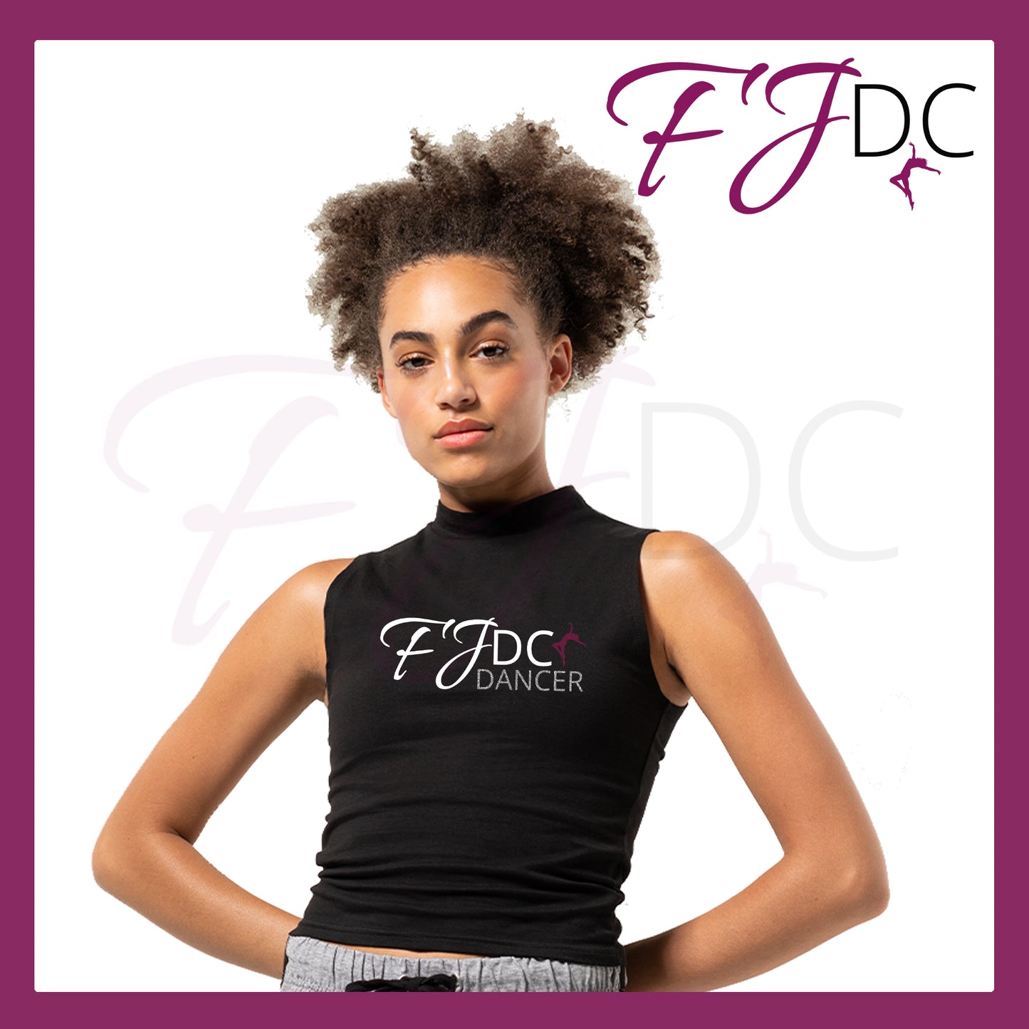 FJDC Dancer High Neck Crop