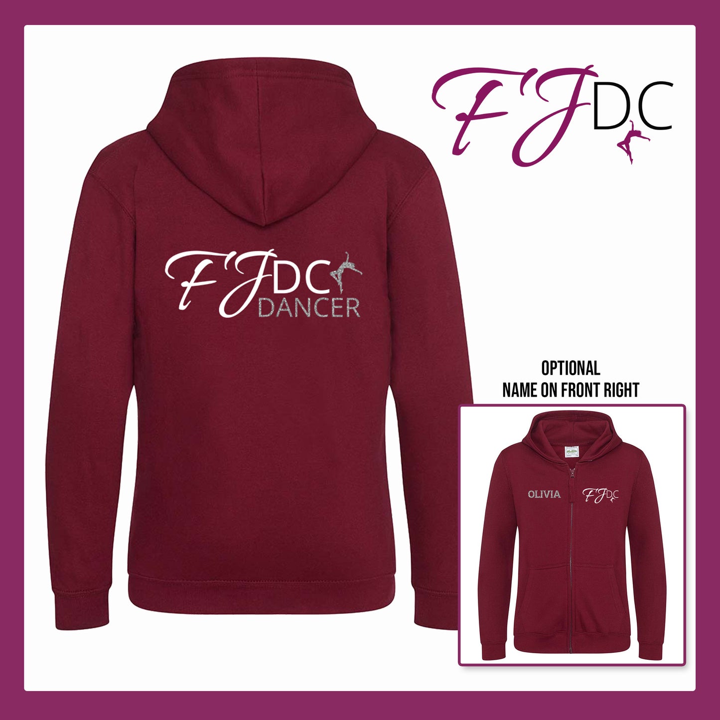 FJDC Dancer Zip Up Hoodie